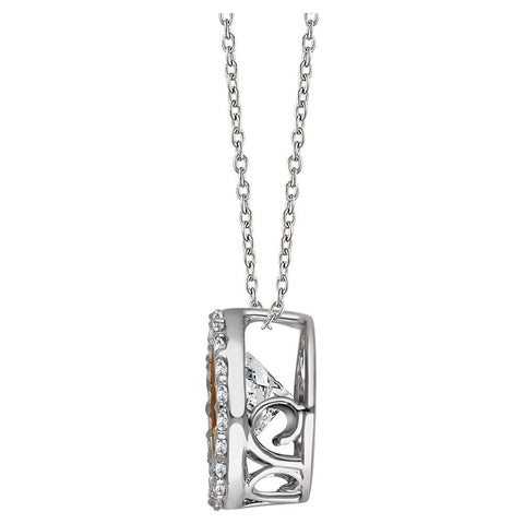 14K White & Yellow Gold 1/2 CTW Diamond 16-18" Mystara® Necklace