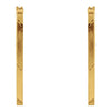 14k Yellow Gold Diamond Cut Hoop Earrings