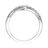 14k White Gold 1/3 CTW Diamond Contour Band, Size 7