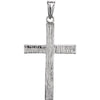 Cross Pendant in 14K White Gold