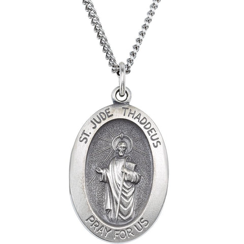14k Yellow Gold 18.75x13.5mm Oval St. Jude Thaddeus Medal