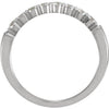 14k White Gold 1/3 CTW Diamond Anniversary Band, Size 6
