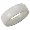 Ceramic Couture Domed Wedding Band Ring (Size 7 )