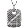 18 Inch 1/8 CTW Diamond Necklace in 14k White Gold