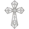14k White Gold 1/10 ctw. Diamond Cross Pendant