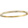 5/8 CTTW Diamond Bangle Bracelet in 14k Yellow Gold