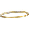 5/8 CTTW Diamond Bangle Bracelet in 14k Yellow Gold