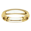 14k Yellow Gold 4mm Milgrain Comfort Fit Band, Size 10