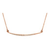 14k Rose Gold 1/8 ctw. Diamond 16-inch Necklace