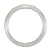 Tungsten 8.3mm .25 CTW Diamond Ridged Band Size 10
