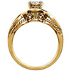 14k Yellow Gold 5/8 CTW Diamond Engagement Ring , Size 7