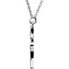 14k White Gold Palm Tree 16" Necklace