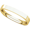 14k Yellow Gold 2.5mm Square Comfort Fit Band, Size 8