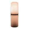 14k Rose Gold 6mm Half Round Band, Size 11
