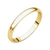 02.50 mm Light Half Round Band in 10K Yellow Gold ( Size 6 )