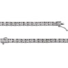 Sterling Silver 1/2 CTW Diamond Line 8.5-Inch Bracelet