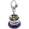 Sterling Silver Enamel Tea Cup Charm