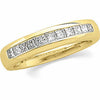 14k Yellow Gold 3/4 CTW Diamond Men's Princess-Cut Diamond Ring, Size 11