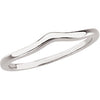 Band for 1 1/2 ct. Round Center En in 14k White Gold (Size 6 )