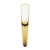 14k Yellow Gold 4mm Half Round Tapered Band, Size 6