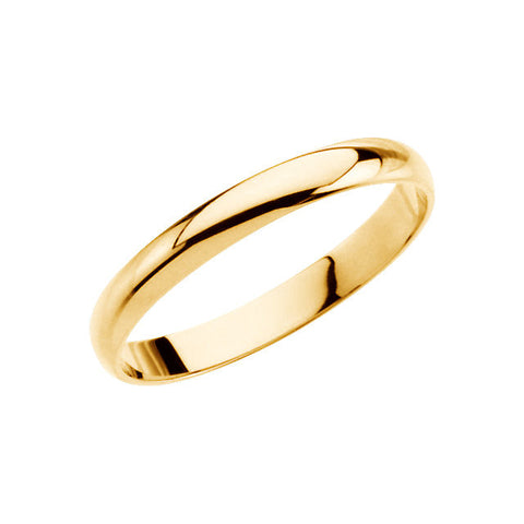 14k Yellow Gold Youth Band Size 2