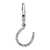 0.08 CTTW Diamond Horseshoe Charm in 14k White Gold