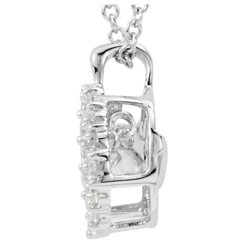 14k White Gold 1/2 CTW Diamond 18" Mystara® Necklace