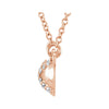 14k Rose Gold .07 CTW Diamond 16.4" Necklace