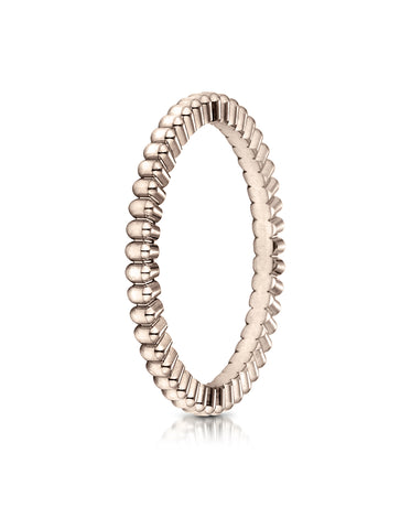 Benchmark 14k Rose Gold 2mm Gear Cut Design Band, (Sizes 4-9.5)