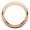 14k Rose Gold 8mm Milgrain Band, Size 7