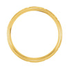 14K Yellow & 14k White Gold 7mm Two-Tone Comfort Fit Design Band Size 11.5