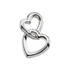 14k Yellow Gold Double Heart Pendant