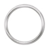 14k White Gold 6mm Comfort-Fit Beveled Edge Band Size 6