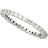 14k White Gold 1 CTW Diamond Eternity Band Size 7