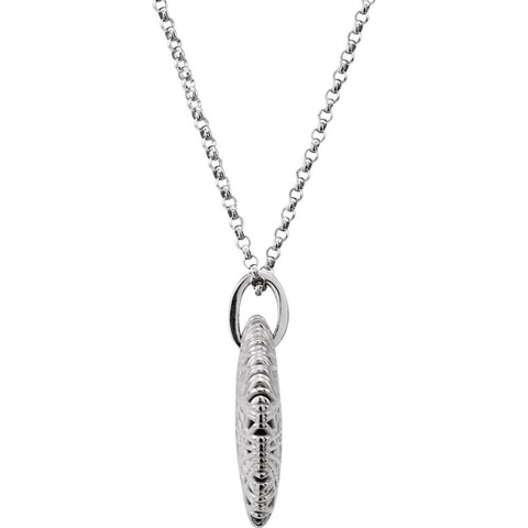 14k White Gold .08 CTW Diamond 18" Necklace