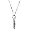 14k White Gold .08 CTW Diamond 18" Necklace