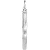 Sterling Silver 19x1.5mm Coin Edge Screw-Top Frame Mounting for U.S. 1 Cent Coin