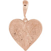 Heart Pendant in 14K Rose Gold