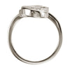 14k White Gold Freeform Ring, Size 7