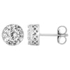 Pair of 0.875 ct. Halo-Styled Diamond Stud Earrings in 14k White Gold