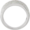 14k White Gold 3/4 CTW Diamond Anniversary Band, Size 7