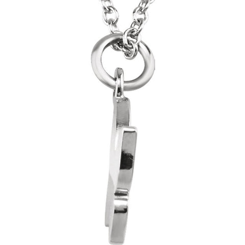 14k White Gold Tiny Posh Butterfly 16-18" Necklace