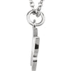 14k White Gold Tiny Posh Butterfly 16-18" Necklace