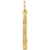 14k Yellow Gold 14.2x.76mm Screw-Top Coin Frame Mounting