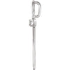 14k White Gold .01 CTW Diamond Cross Pendant
