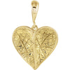 14K Yellow Gold Heart Pendant