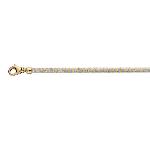 Stainless Steel & 18k Yellow Gold 2.75mm Cocoon™ 18" Chain