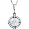 1 1/6 CTW Diamond 18 Inch Necklace in 14k White Gold
