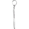14k White Gold 23.5x16mm Oval St. Christopher Hollow Medal
