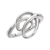 Platinum Freeform Ring, Size 7
